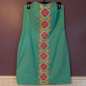 NWT, Vineyard Vines! Strapless Size 12. Capri Blue